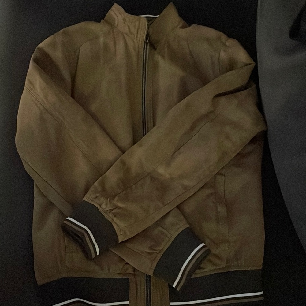 Zara suede bomber jacket